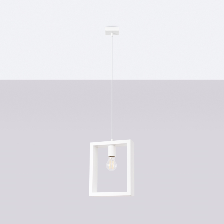 Lámpara colgante ARIES 1xE27/15W/230V haya/blanco