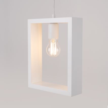Lámpara colgante ARIES 1xE27/15W/230V haya/blanco