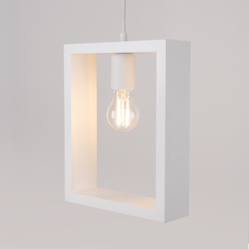 Lámpara colgante ARIES 1xE27/15W/230V haya/blanco