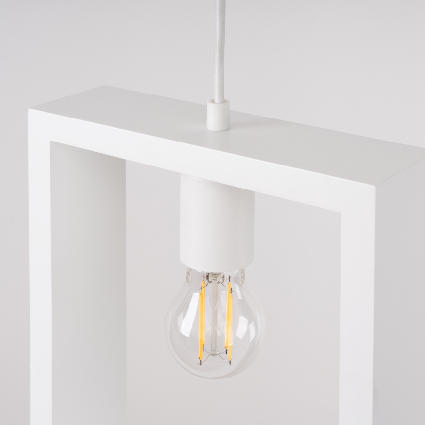 Lámpara colgante ARIES 1xE27/15W/230V haya/blanco