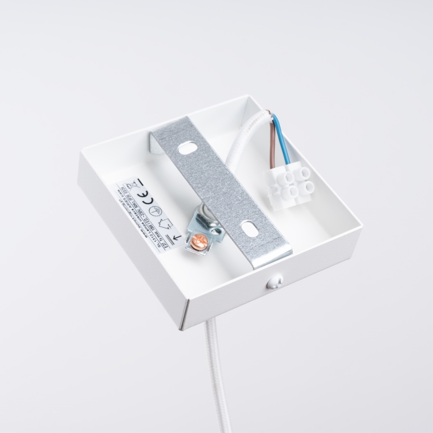 Lámpara colgante ARIES 1xE27/15W/230V haya/blanco