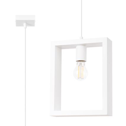 Lámpara colgante ARIES 1xE27/15W/230V haya/blanco