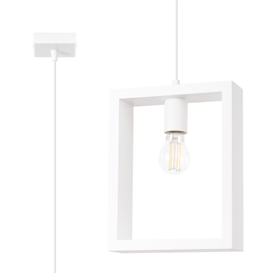 Lámpara colgante ARIES 1xE27/15W/230V haya/blanco