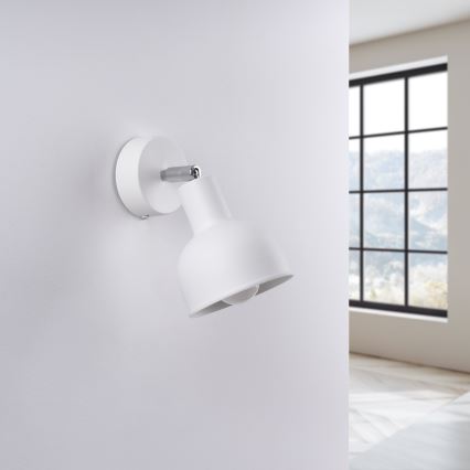 Foco de pared ELBA 1xE27/15W/230V blanco