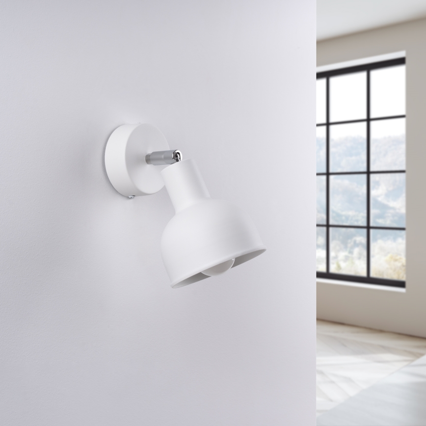 Foco de pared ELBA 1xE27/15W/230V blanco