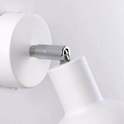 Foco de pared ELBA 1xE27/15W/230V blanco