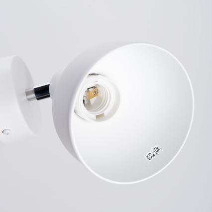 Foco de pared ELBA 1xE27/15W/230V blanco