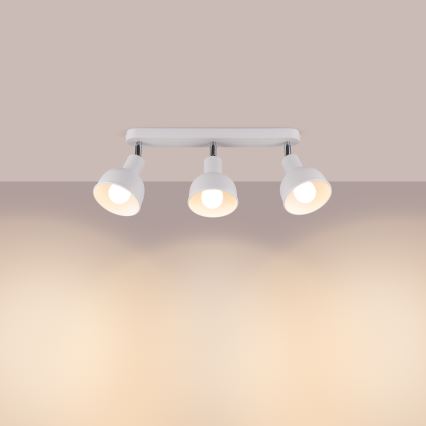 Foco ELBA 3xE27/15W/230V blanco