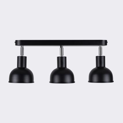 Foco ELBA 3xE27/15W/230V negro