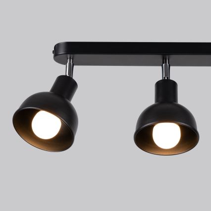 Foco ELBA 3xE27/15W/230V negro