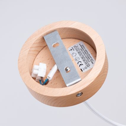 Lámpara colgante JAGA 1xE27/15W/230V diá. 30 cm blanco