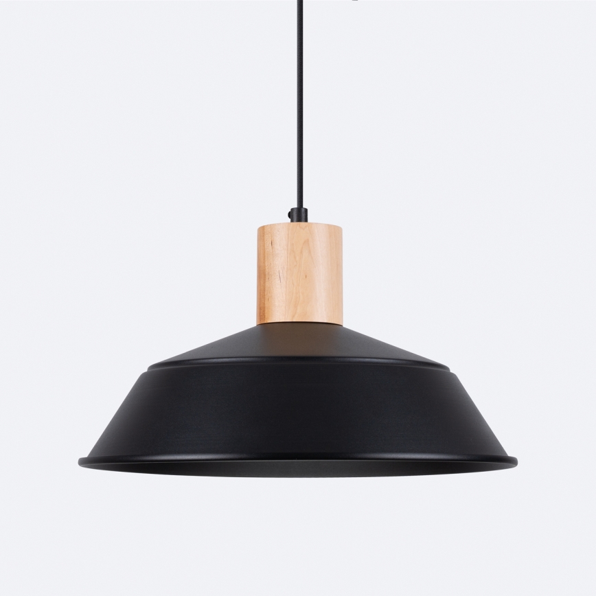 Lámpara colgante FANO 1xE27/15W/230V diá. 34 cm negro