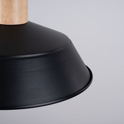 Lámpara colgante FANO 1xE27/15W/230V diá. 34 cm negro