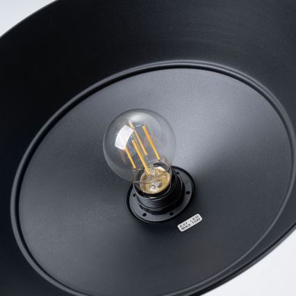 Lámpara colgante FANO 1xE27/15W/230V diá. 34 cm negro