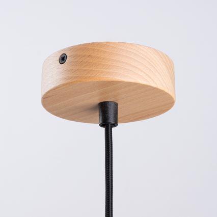 Lámpara colgante FANO 1xE27/15W/230V diá. 34 cm negro