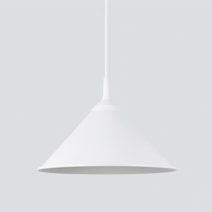 Lámpara colgante ZUMA 1xE27/15W/230V diá. 30 cm blanco