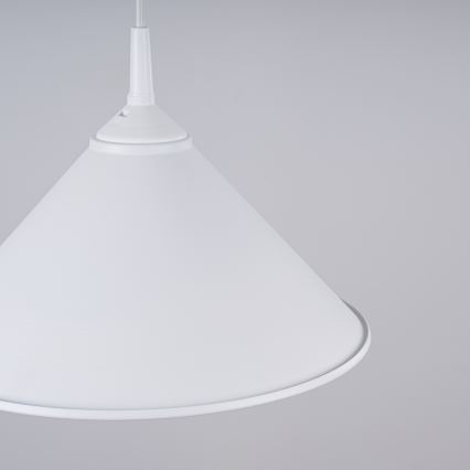 Lámpara colgante ZUMA 1xE27/15W/230V diá. 30 cm blanco