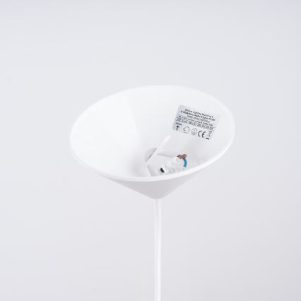 Lámpara colgante ZUMA 1xE27/15W/230V diá. 30 cm blanco