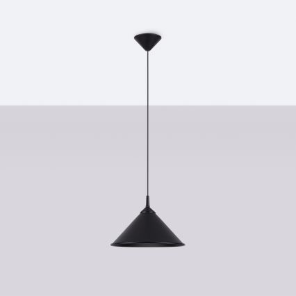 Lámpara colgante ZUMA 1xE27/15W/230V diá. 30 cm negro