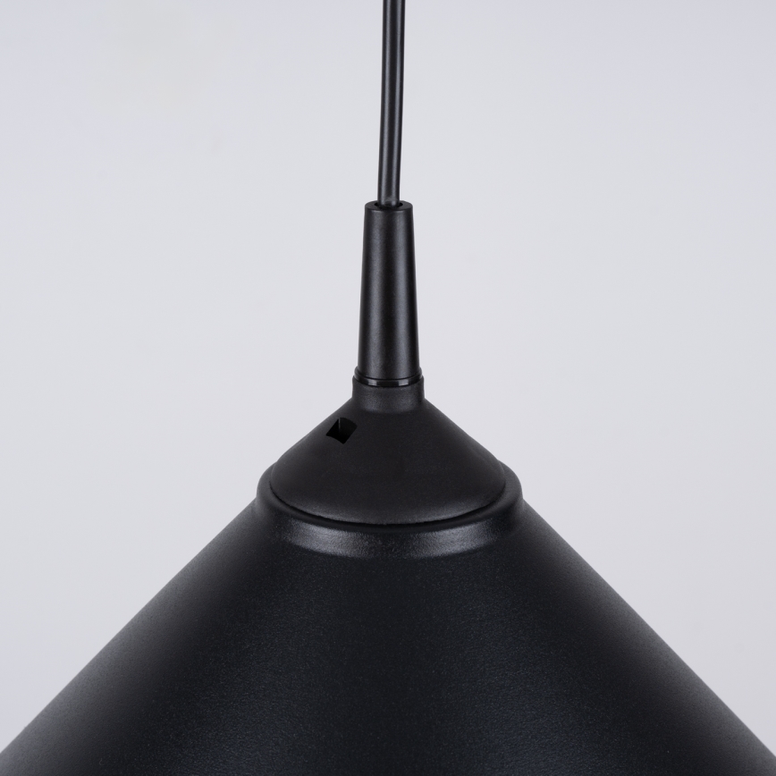 Lámpara colgante ZUMA 1xE27/15W/230V diá. 30 cm negro