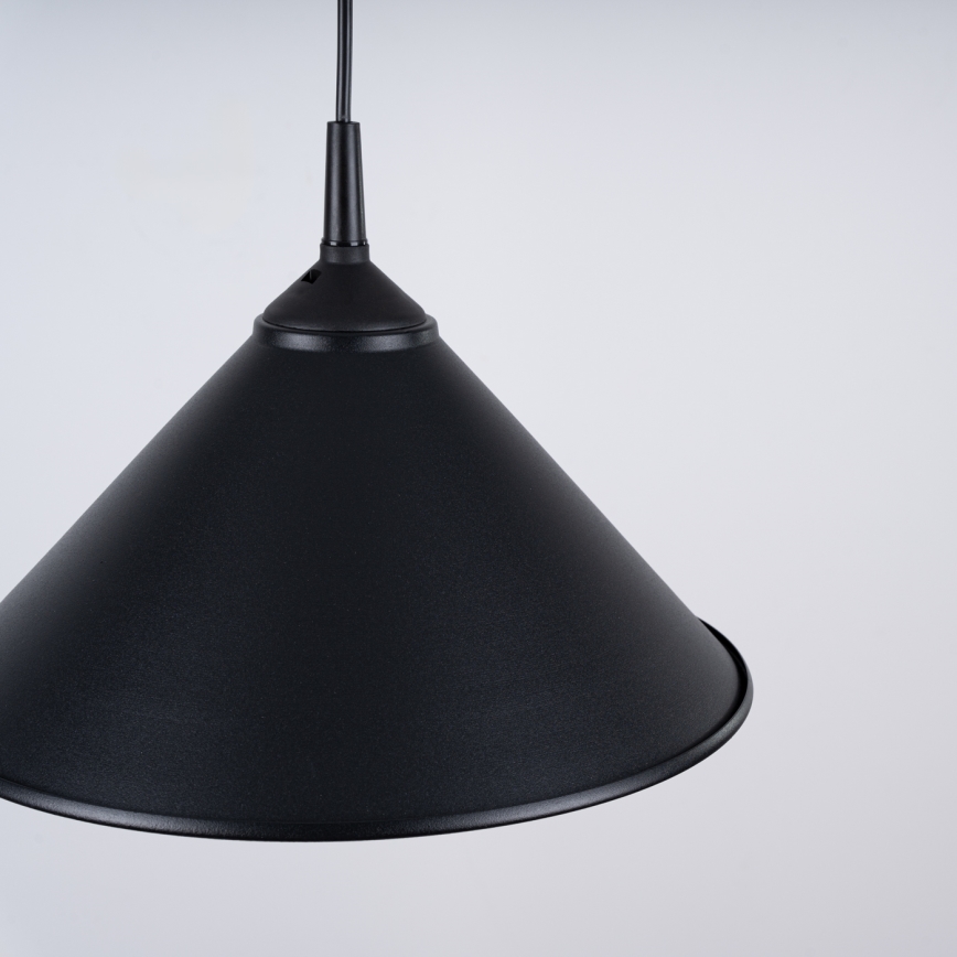 Lámpara colgante ZUMA 1xE27/15W/230V diá. 30 cm negro