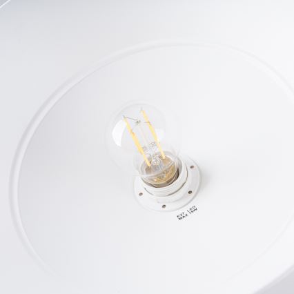 Lámpara colgante FRIKA 1xE27/15W/230V diá. 34 cm blanco