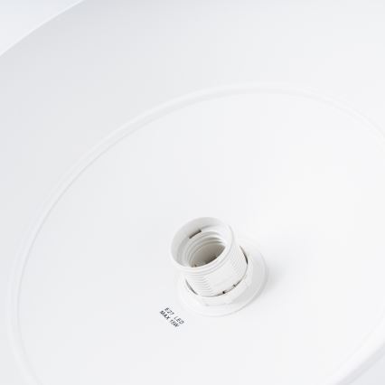Lámpara colgante FRIKA 1xE27/15W/230V diá. 34 cm blanco