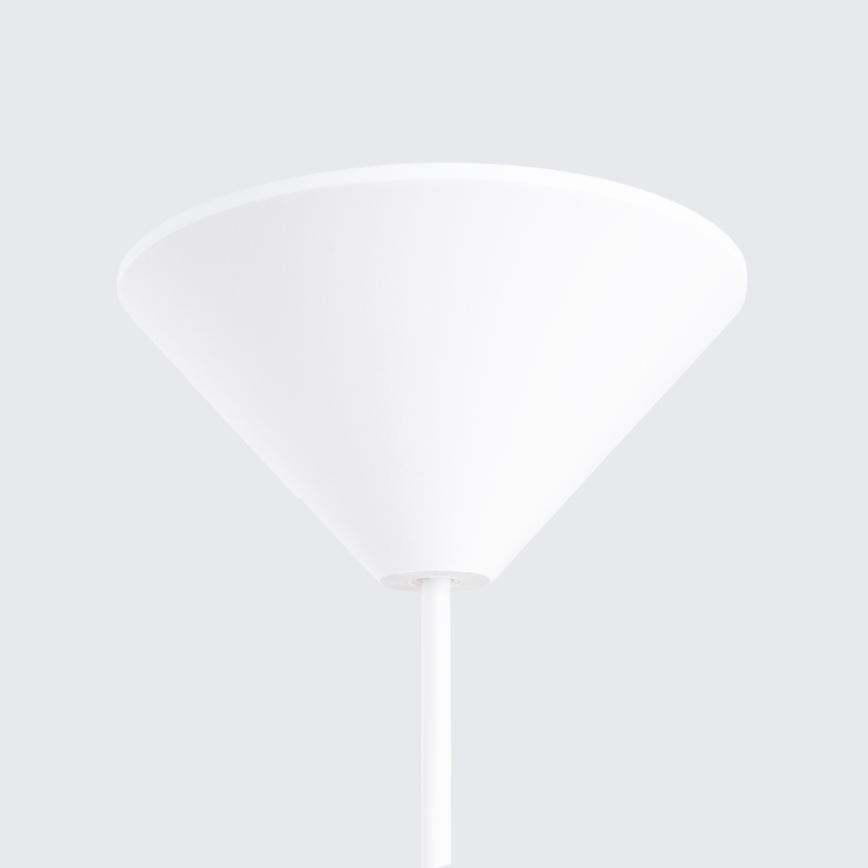 Lámpara colgante FRIKA 1xE27/15W/230V diá. 34 cm blanco