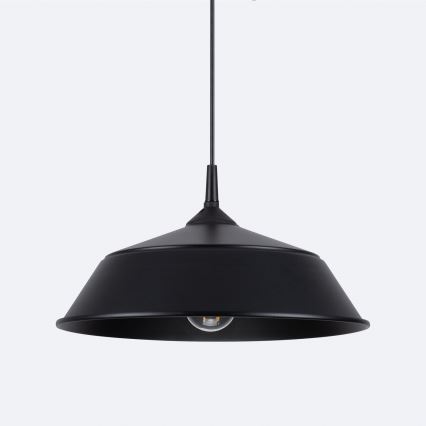 Lámpara colgante FRIKA 1xE27/15W/230V diá. 34 cm negro