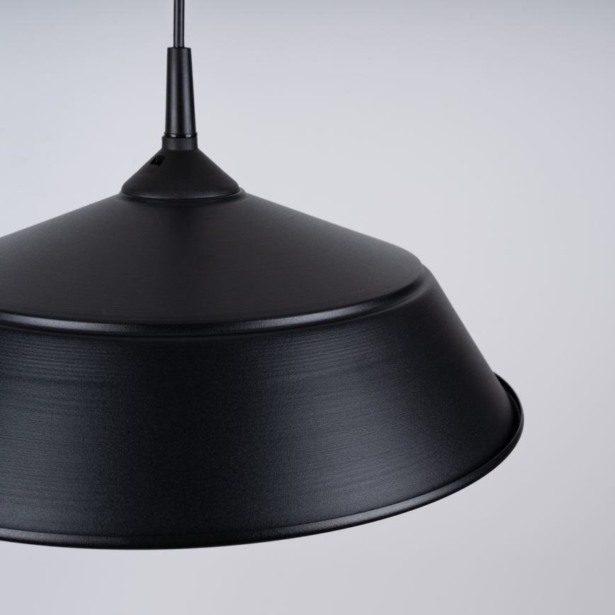 Lámpara colgante FRIKA 1xE27/15W/230V diá. 34 cm negro
