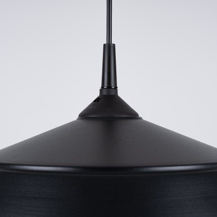 Lámpara colgante FRIKA 1xE27/15W/230V diá. 34 cm negro