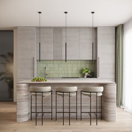 Lámpara colgante ARCHE 1xG9/8W/230V negro