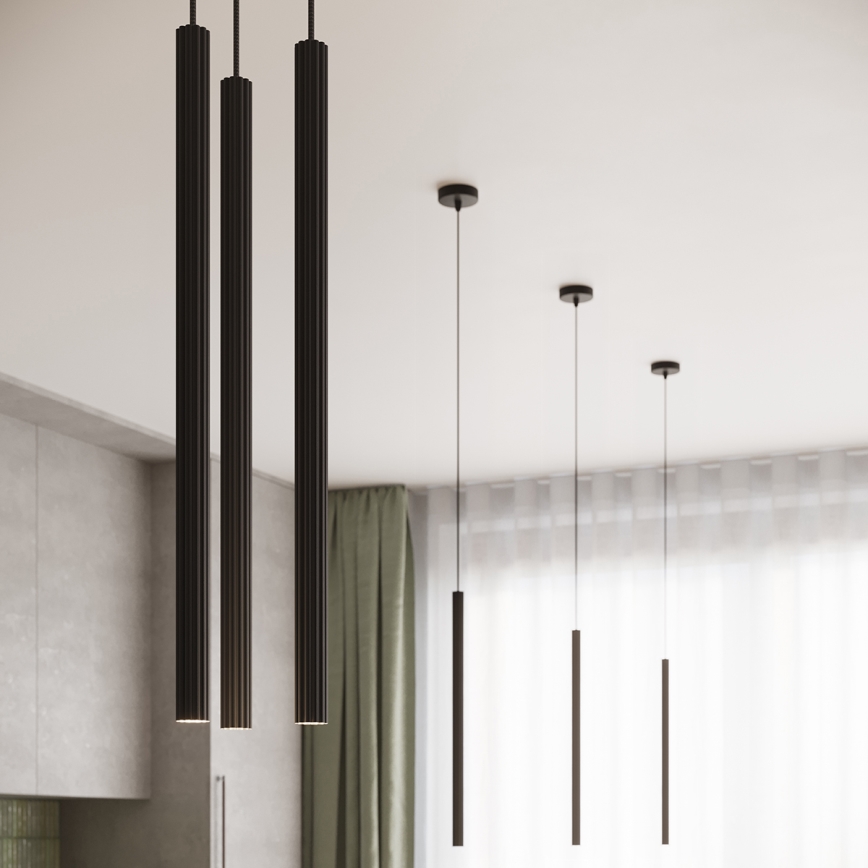 Lámpara colgante ARCHE 1xG9/8W/230V negro