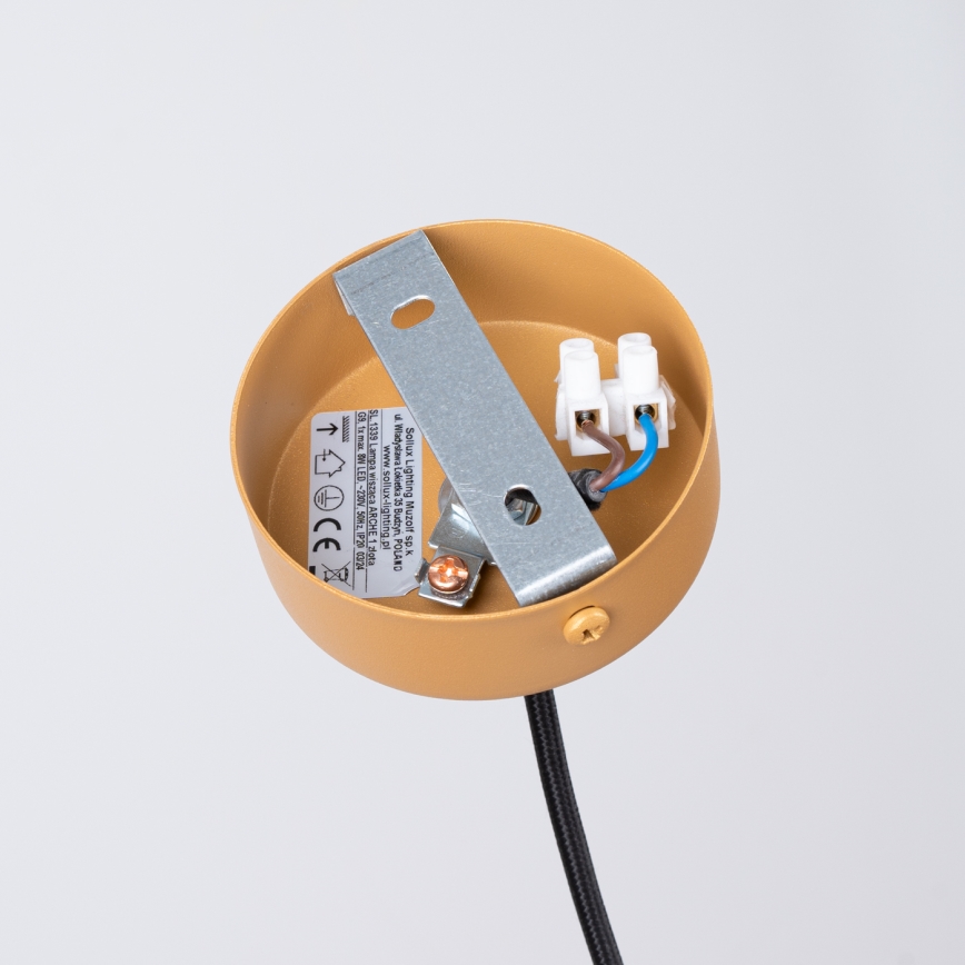 Lámpara colgante ARCHE 1xG9/8W/230V dorado