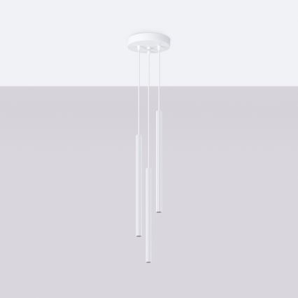 Lámpara colgante ARCHE 3xG9/8W/230V blanco