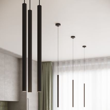 Lámpara colgante ARCHE 3xG9/8W/230V negro