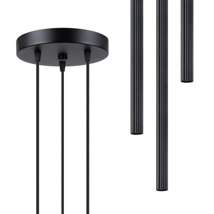 Lámpara colgante ARCHE 3xG9/8W/230V negro