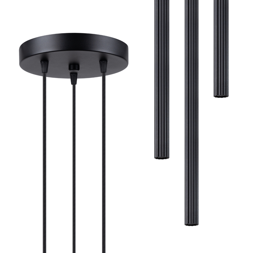 Lámpara colgante ARCHE 3xG9/8W/230V negro