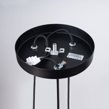 Lámpara colgante ARCHE 3xG9/8W/230V negro