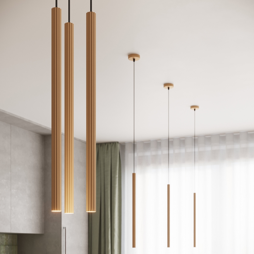 Lámpara colgante ARCHE 3xG9/8W/230V dorado