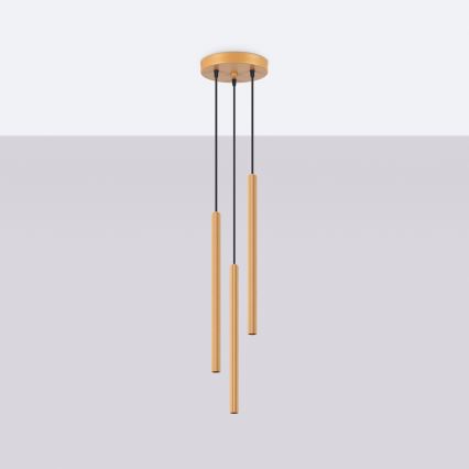 Lámpara colgante ARCHE 3xG9/8W/230V dorado