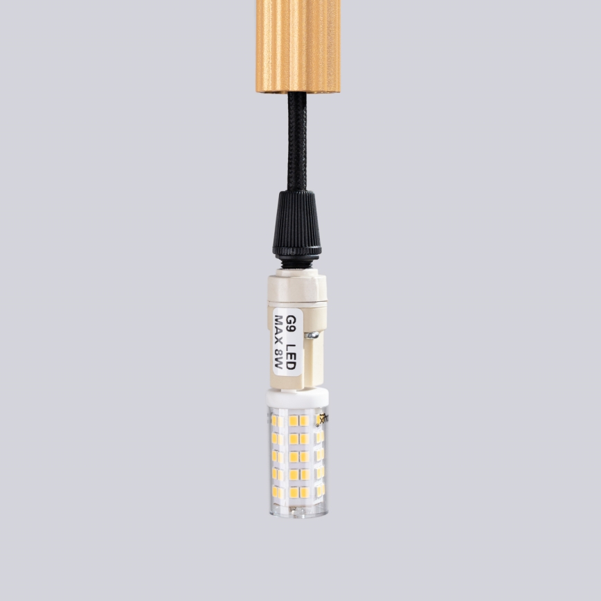 Lámpara colgante ARCHE 3xG9/8W/230V dorado