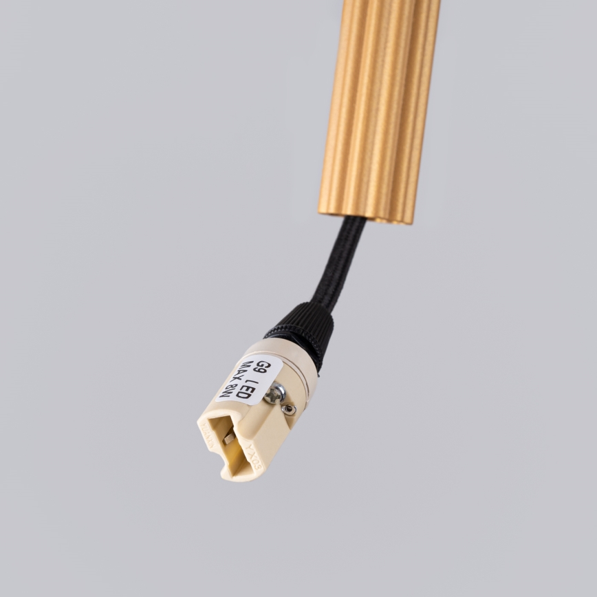 Lámpara colgante ARCHE 3xG9/8W/230V dorado