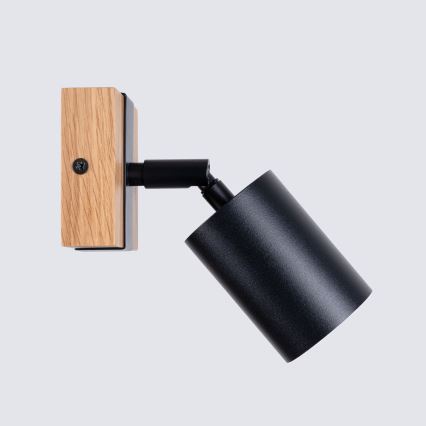 Foco de pared FAGER 1xGU10/10W/230V negro