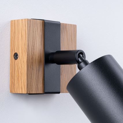 Foco de pared FAGER 1xGU10/10W/230V negro