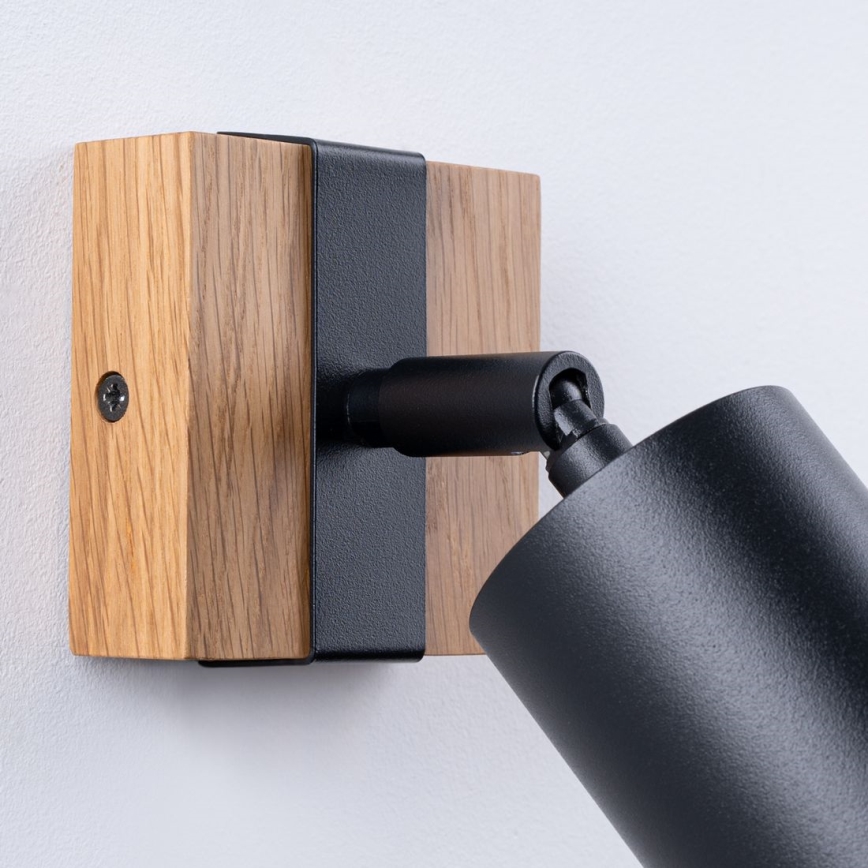 Foco de pared FAGER 1xGU10/10W/230V negro