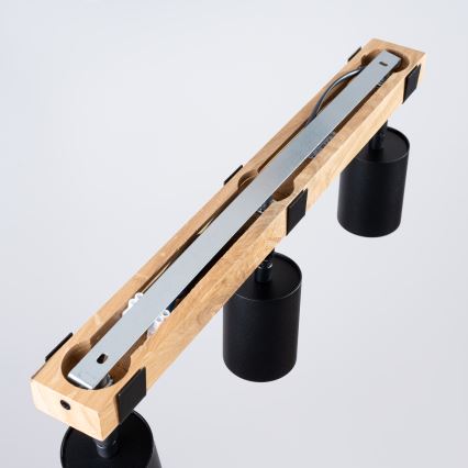 Foco FAGER 3xGU10/10W/230V negro