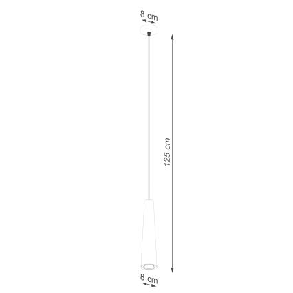 Lámpara colgante ELECTRA 1xGU10/10W/230V concreto/gris
