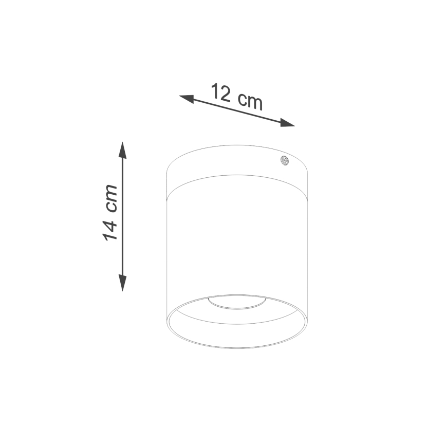 Foco RIF 1xGU10/10W/230V diá. 12 cm blanco