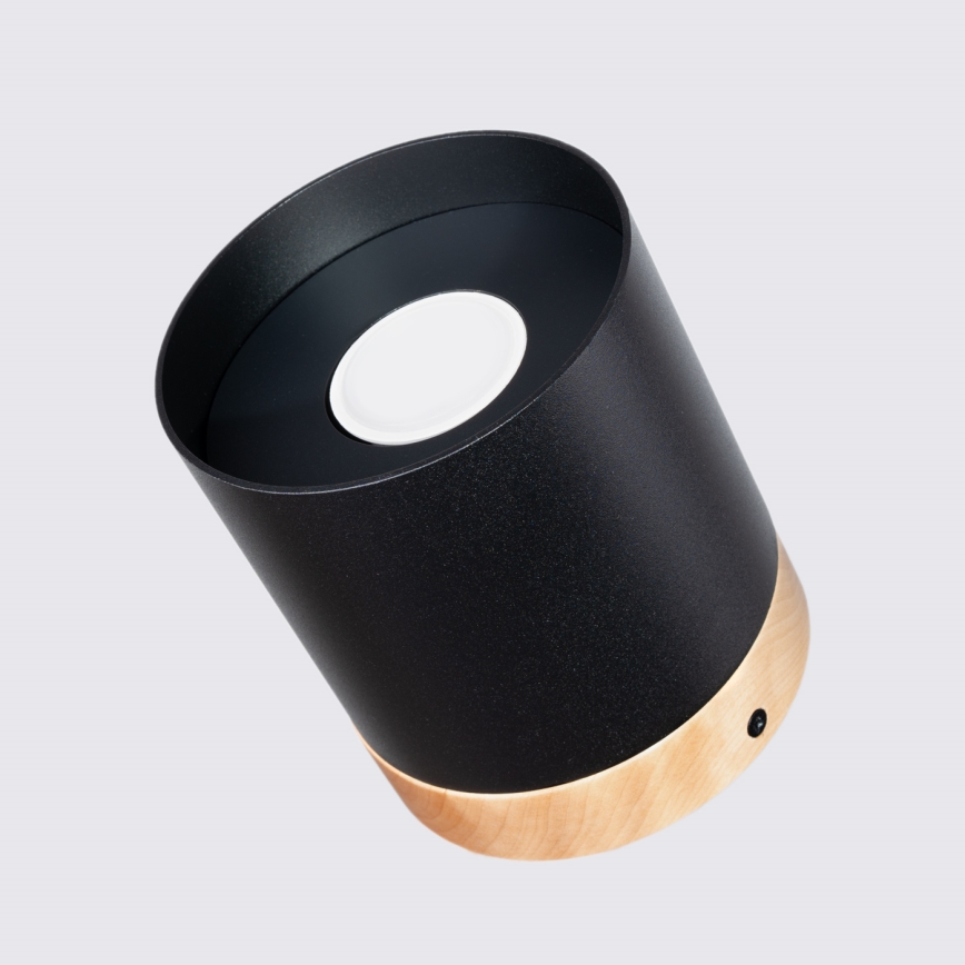 Foco RIF 1xGU10/10W/230V diá. 12 cm negro